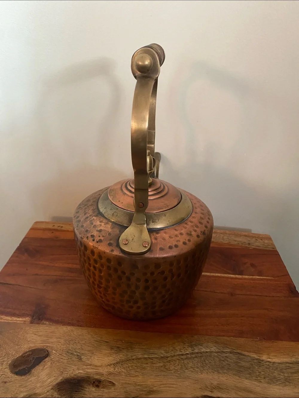 Vintage hammered copper